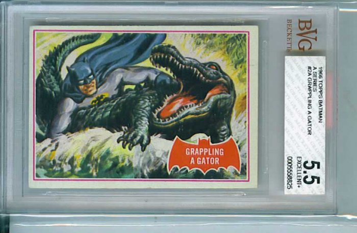 BVG GRADED 1966 BATMAN CARD # 2, 5.5 FN -