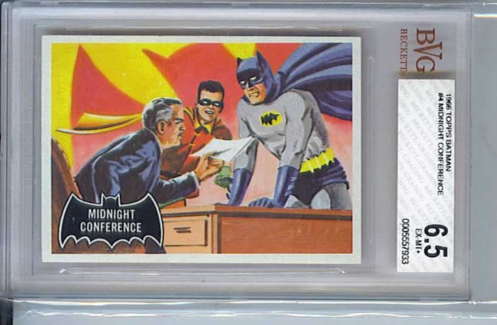 BVG GRADED 1966 BATMAN CARD # 4, 6.5 FN +