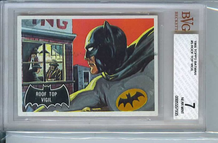 BVG GRADED 1966 BATMAN CARD # 5, 7.0 FN/VF