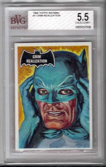 BVG GRADED 1966 BATMAN CARD # 7, 5.5 FN -