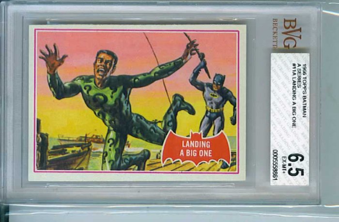 BVG GRADED 1966 BATMAN CARD # 11, 6.5 FN +