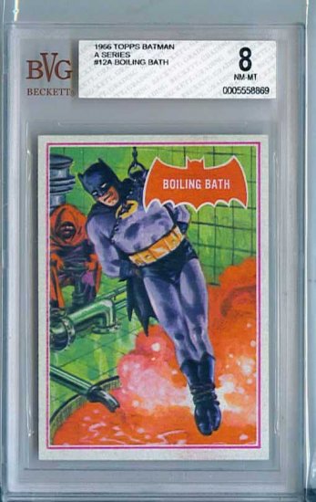 BVG GRADED 1966 BATMAN CARD # 12, 8.0 VF
