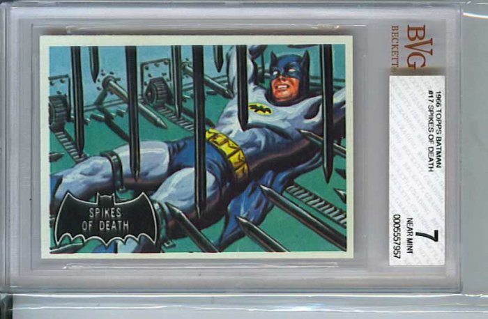 BVG GRADED 1966 BATMAN CARD # 17, 7.0 FN/VF