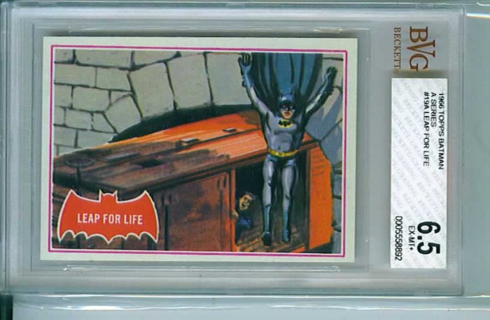 BVG GRADED 1966 BATMAN CARD # 19, 6.5 FN +