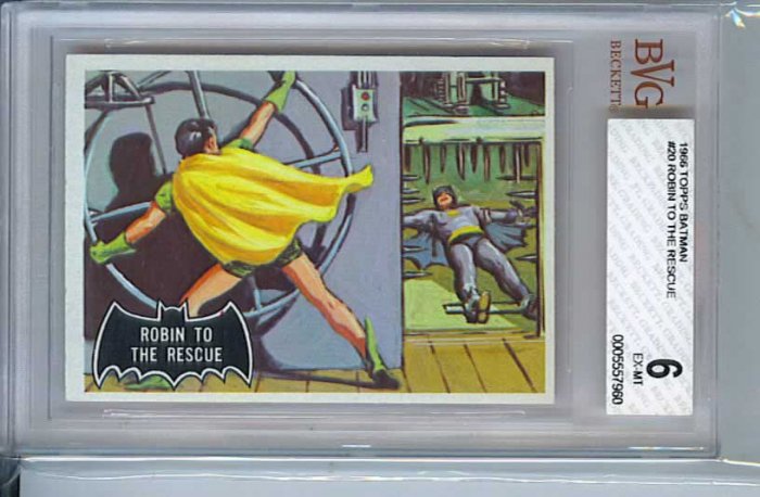 BVG GRADED 1966 BATMAN CARD # 20, 6.0 FN