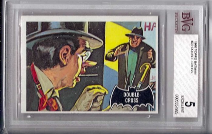 BVG GRADED 1966 BATMAN CARD # 22, 5.0 VG/FN