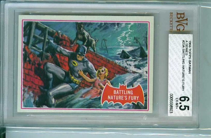 BVG GRADED 1966 BATMAN CARD # 23, 6.5 FN +