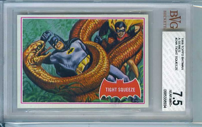 BVG GRADED 1966 BATMAN CARD # 24, 7.5 VF -