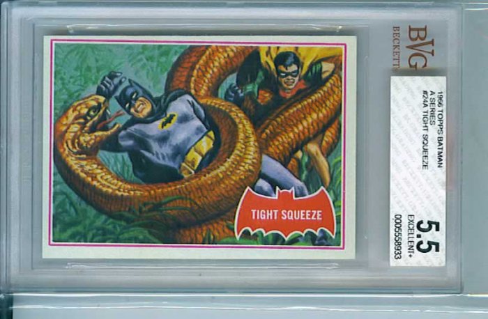 BVG GRADED 1966 BATMAN CARD # 24, 5.5 FN -