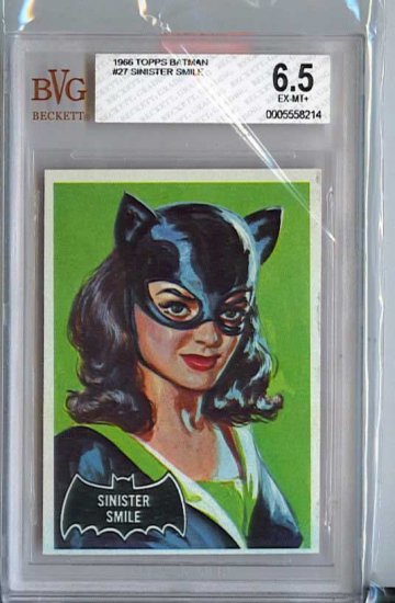 BVG GRADED 1966 BATMAN CARD # 27, 6.5 FN +