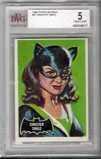 BVG GRADED 1966 BATMAN CARD # 27, 5.0 VG/FN