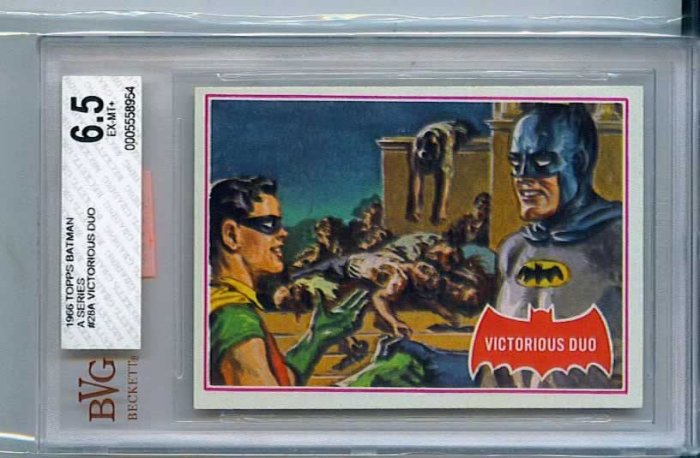 BVG GRADED 1966 BATMAN CARD # 28, 6.5 FN +
