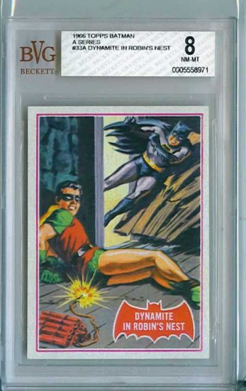 BVG GRADED 1966 BATMAN CARD # 33, 8.0 VF