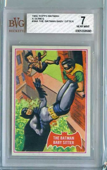 BVG GRADED 1966 BATMAN CARD # 34, 7.0 FN/VF