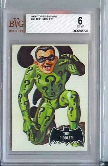BVG GRADED 1966 BATMAN CARD # 36, 6.0 FN