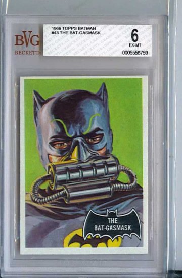 BVG GRADED 1966 BATMAN CARD # 43, 6.0 FN