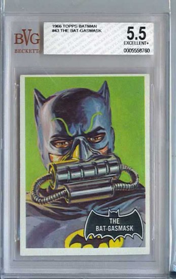 BVG GRADED 1966 BATMAN CARD # 43, 5.5 FN -
