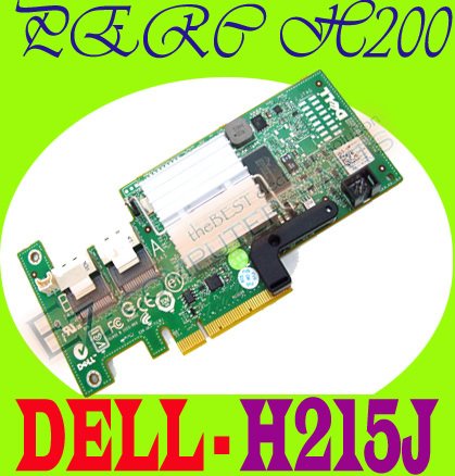 Dell PERC H200 RAID PCI-E SAS Controller Card H215J !