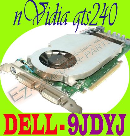 #Nvidia GeForce GTS 240 GTS240 1GB PCIe DVI Video 9JDYJ