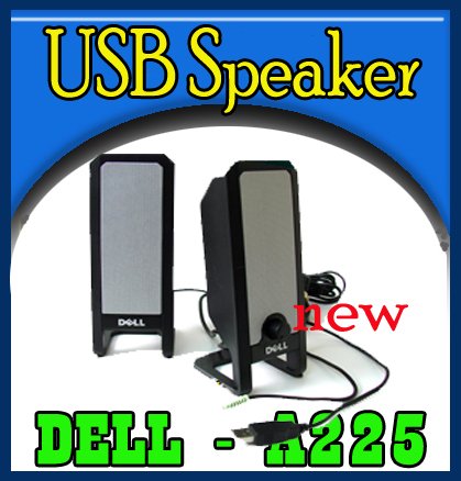 Dell Multimedia Two Piece A225 Black USB PC Speakers `