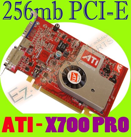ATI RADEON X700 PRO 256MB PCI-E DVI VGA VIDEO CARD #