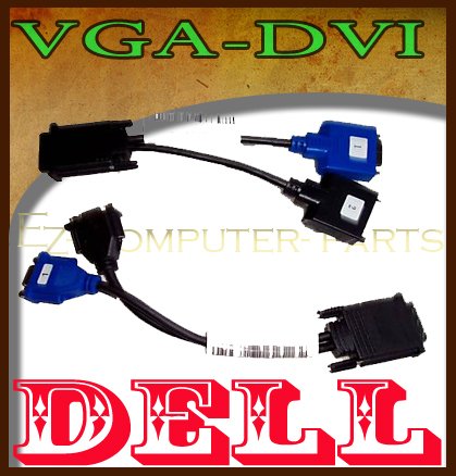 DELL 5H469 CABLE KIT, RADEON, VGA, DVI to VGA to DVI :