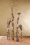 Patchwork Standing Giraffes - Safari -30218