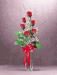 Satin Roses Bouquet in Vase -33190