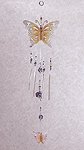 Painted Metal Butterfly Wind Chime -35170