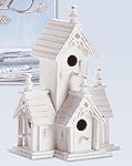 Wood Distressed Victorian Birdhouse -32347