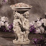Alabastrite Cherubim Birdbath -30731