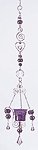 Purple Art Glass Candleholder -34252