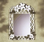 Metal Magnolia Wall Mirror -33592