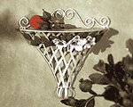 Metal Magnolia Wall Shelf -33593