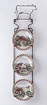 4-Piece Porcelain Farm-Scene Plate Set With Display -31186