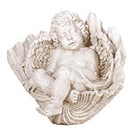 Sleeping Cherub On Shell -32004