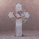Capiz Shell Cross Candle Holder -34523