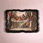 Last Supper Wood Clock -29488