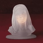 Frosted Alabastrite Mary Light -34325