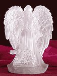 Frosted Guardian Angel with Multicolor Light -32385