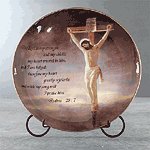 Porcelain Patchwork Crucifixion Plate -33243