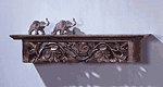 Wood Carved Wall Shelf -31602
