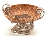 Porcelain Antique-Finish Rose Compote -33627