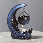 Glazed Porcelain Moon Oil Warmer -33652