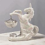 Porcelain Oil Burner - Pearlized Unicorn -30126