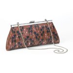 Poodle Skinny Brown Clutch -36862
