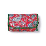 Red-Green Paisley Cosmetic Bag -36763