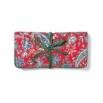 Red Green Paisley Travel Bag -36764