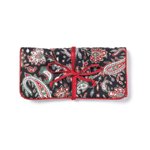 Black Red Paisley Travel Bag -36766