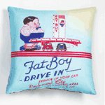 Sublimated Art Pillow -Fat Boy Drive-In -36786